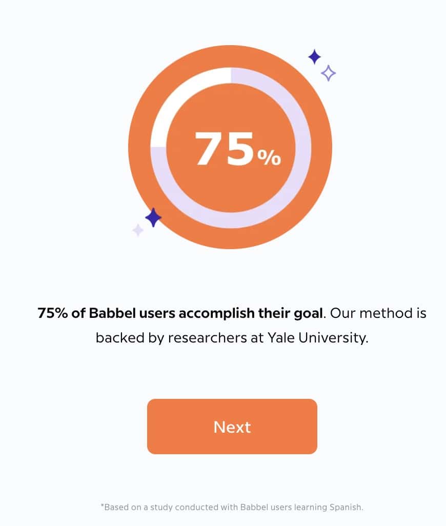 Babbel Review 2024: Worth It For Language Learning? 17 Babbel Statistics 75% of users hot their goal