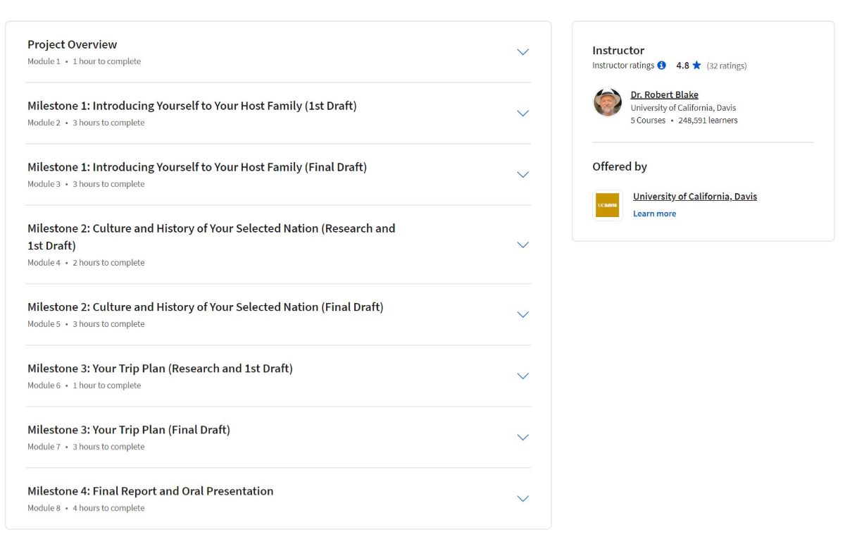 Spanish Vocabulary Project Modules